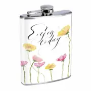 Enjoy Today Em1 Flask 8oz Stainless Steel Hip Drinking Whiskey