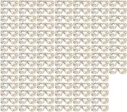 100pcs Floral Pattern Hydrating Eye Mask Sheet Disposable for Beauty Salon Home