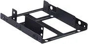 Vsenkes Double SSD Mounting Bracket, SSD HDD Holder, Space Saving Metal Double Deck SSD Mounting Bracket for 2.5" Hard Drives