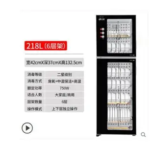 新店特惠-烘碗機 220V消毒櫃家用小型高溫商用消毒碗櫃不銹鋼雙門櫃式迷妳廚房立式