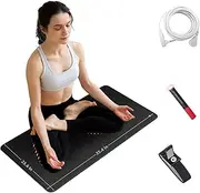 Grounding Mat Grounded Foot Pad 23.6"x35.4",Earth Connected Carbon PU Mat for Sleep with Testing Pen,Bracelet,Grounding Cord