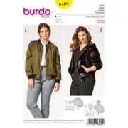 NEW Burda 6489 Misses' Hooded Jacket Pattern By Spotlight