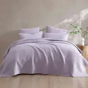 Platinum Collection Kayo Lilac Cotton Stone Wash Quilted Coverlet Queen/King or Accessories