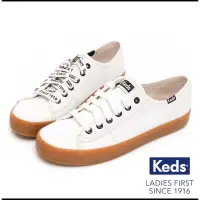 在飛比找蝦皮購物優惠-Keds KICKSTART韓國款1916焦糖帆布鞋-奶油白