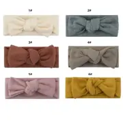 Baby Girl Lovely DIY Bow Hairband Elastic Headband Bandanas Wide Turban Headwrap