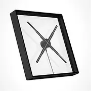 3D Holographic Fan Screen Rotating Stereoscopic Suspended Air Imaging with Aluminum Advertising Lights WiFi Control Projector Festival Advertising Display