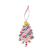 Hanging Christmas Tree Ornaments Polymer Clay Crafty Xmas Decoration