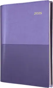 Collins Vanessa - A6 Week to View Calendar Year Diary/Planner - 2025 Purple