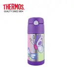 【THERMOS 膳魔師】蝴蝶篇 兒童 不鏽鋼真空保冷瓶0.37L(F4002BF6)