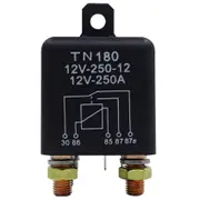 Car Relay 12v 24v 250a Continuous Type High Power Motorcycle Battery Control Switch Terminal Automo black