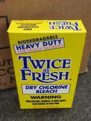 NEW! TWICE as FRESH LAUNDROMAT SINGLE LOAD POWDERED BLEACH VEND BOXES, 132-COUNT