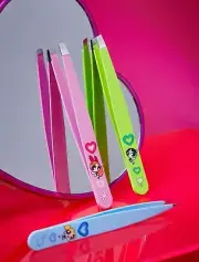 The Powerpuff Girls Stainless Steel Tweezers Eyebrow Tweezer Set of 3