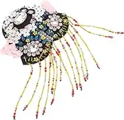 SAFIGLE Handmade Fringe Tassel Trim Chain Beads Rhinestone Decoration for Stage Performance and Fashion Suit Accessories