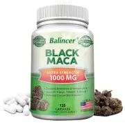 Organic Black Maca - 100% Pure & Natural, Boost Energy & Stamina