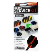 Harrows Darts Service Kit Replacement Set w/Flights/Shaft/Saver/Ring Grips/Case