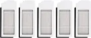 (5 Pieces) Replacement HEPA Filter Compatible With ECOVACS DEEBOT N20 plus/ N20 Pro Plus/ X1 Omni/ T10 Plus/ T10 Turbo/ T10 Omni Robot Vacuum Cleaner Filter Kit