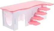 COSMEVIVI Hamster House Ladder House for Hamster Guinea Pig Hideout Cage Decor Guinea Pig Hamster Hiding Place Guinea Pig Accessories Hamster Hideout Guinea Hide Platform Hamster