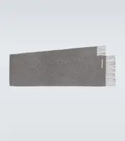 [Acne Studios] Acne Studios Fringed wool scarf One Size grey
