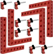 90 Degree Clamp, Cabinet Clamp, 5.5" X 5.5"(14 X 14Cm) Aluminum Alloy Right Angl