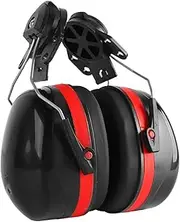 [Eacam] Hard Hat Attachment Earmuff, Noise Reduction, Telescopic, Rotatable Safety Hard Hat Buckle, for Construction Site
