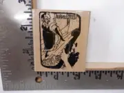 MUSEUM STAMPS TOULOUSE-LAUTREC JAN AVRIL WOOD RUBBER STAMP NEW L5647