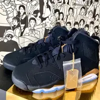 在飛比找蝦皮購物優惠-正貨 Air Jordan 6 DMP GS 黑金 籃球鞋 