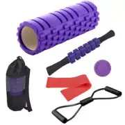 45cm 6pcs Eva Hollow Foam Roller Muscle Relaxation Yoga Column Set Fitness Equip