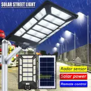 1680 LED Solar Power Light Motion Sensor Security Outdoor Garden Wall Flood Lamp