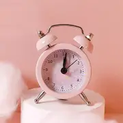 Mini Star Alarm Clock Electronic Round Number Double Bell Desk Table Digital