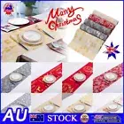 Christmas Table Runner Embroidered Xmas Decor Cloth Cover Dinging 2.7m Long VP
