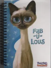 TWISTED WHISKERS Fab-U-Lous Spiral Notebook Journal NEW