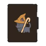 iPad Pro 13-inch (M4) Impact Folio Case Mage Wizard Cat Witch