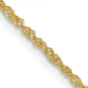 18K Yellow Gold 18 Inch 1.1mm Singapore With Spring Ring Clasp Chain