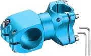 uxcell 25.4mm Bike Stem 7 Degree 50mm Aluminum Alloy Bicycle Handlebar Stem with Hex Wrench for Mountain Road Bike BMX MTB Cycling, Sand Lake Blue