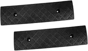 GRADENEVE 2pcs Heavy Duty Car Wheel Ramps Textured Surface for Safe Traction Threshold Ramps for Motorcycle and Vehicle Loading Over Cable Protector
