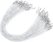 HEALEEP 100pcs Elastic Cord Mask Cord Hat Cord Crafts Elastic Cord Ties Elasticated Making Sewing Elastics Elastic for Hat Face Stretch Toggles for Cord Tag Child Wrap Polypropylene White