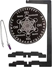 Pendulum Display Stand | Spiritual Pendulum Guidance Board - Mystic Handmade Ritual Tool For Vertical Use Spiritual Energy Work And Meditation