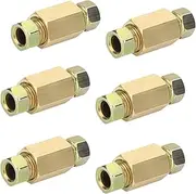 6X 3/8 Inch-24 Threads Brake Line Fittings Brake Line Fitting Brake Line Fittings Assortment for 3/16 Inch Tube