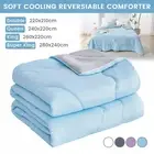 LINENOVA Summer Cooling Quilt Blanket Lightweight Comforter Lightweight Soft