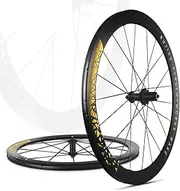 700C Road Bike Wheelset C/V/Rim-Brake 690 Clicks 30/40/50mm Depth Front Rear Wheels Aluminium Alloy Rims 100/130MM Quick Release Wheel Set Support 7/8/9/10/11/12speed Cassette