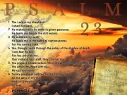 Psalm 23 Poster Bible Scripture Quote Inspirational Art Print (24x18)