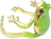 [Bbbabeslk] Frog Ring - Tree Frog Ring | Frog Ear Cuffs Earrings, Resin Adjustable Open Animal Ear Cuffs, Resin Tree Frog Ear Cuffs, Cute No Piercing Animal Cuff Earrings for Children, Girls, Boys, All Ages