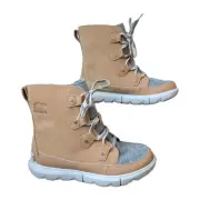 Sorel Explorer Next Joan Boots Tawny Moonstone Suede Waterproof Women's 9.5 Tan