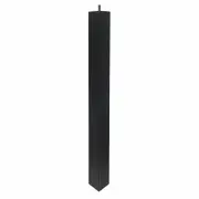 Adoored 53 x 53 x 710mm Black Square Pine Furniture Leg