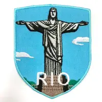 在飛比找蝦皮商城優惠-【A-ONE】巴西 里約 熱內盧 耶穌雕像 地標背膠刺繡布章