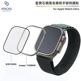 imos Apple Watch Ultra 49mm (鏡面) 藍寶石金屬框手錶保護貼