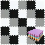 EVA Rubber 18 Tiles Interlocking Puzzle Foam Floor Mats - Baby Play Mat for P...