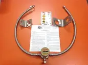 CROSSFIRE TIRE EQUALIZER SYSTEM 125 PSI STAINLESS STEEL HOSES Peterbilt Volvo