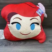 Walt Disney Princess Emoji Ariel The Little Mermaid Plush Pillow Doll Toy NWT