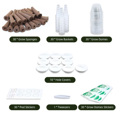161Pcs Hydroponics Growing System Kit Hydroponic Planting Machine Set Z1C0